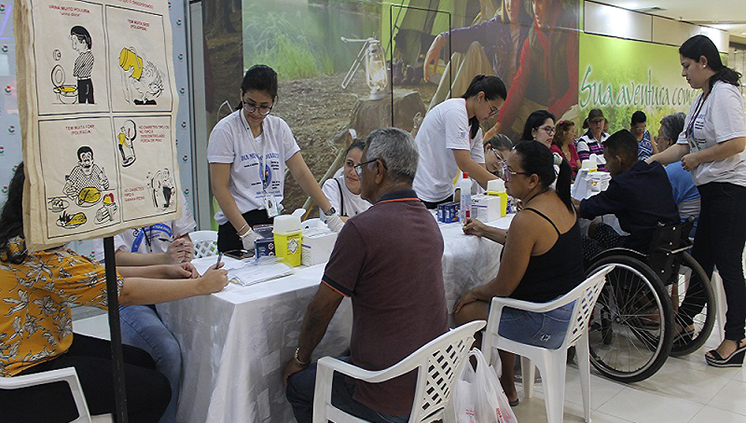 Campanha sobre diabetes realizada no dia 08 de junho Edna Nunes Ascom CHU UFPA